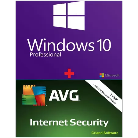 Windows 10 Pro+ AVG Internet Security