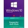 Windows 10 Pro Retail + Kaspersky Antivirus 3 Pc 1 An